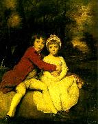Sir Joshua Reynolds master parker and his sister, theresa Spain oil painting artist
